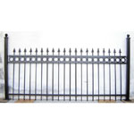 Wrought iron metal fence panel, made to measure