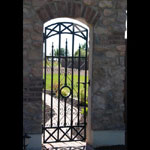 Wrought iron yard gate, made to measure